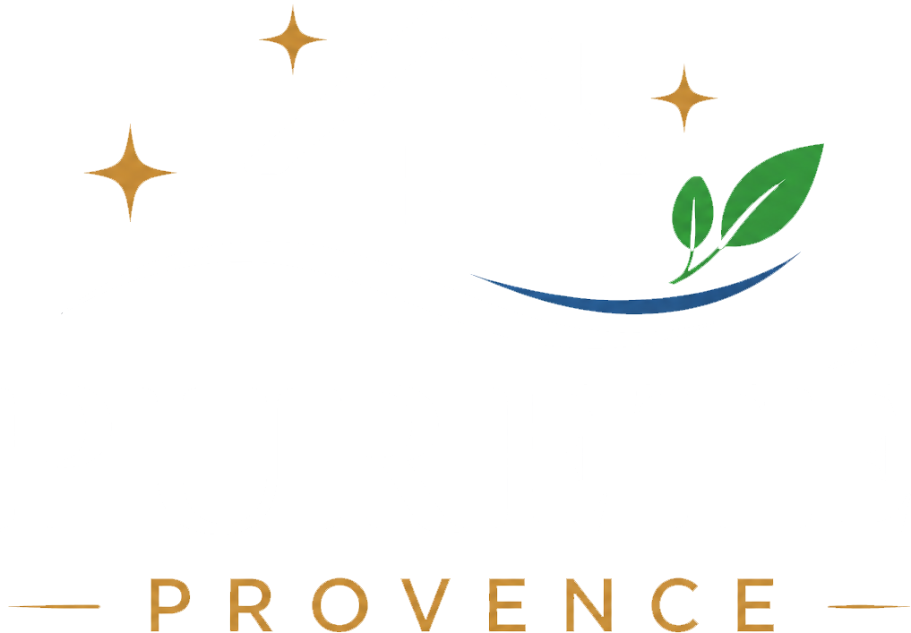 Élément graphique de l'identité visuelle de Pureté Provence.
